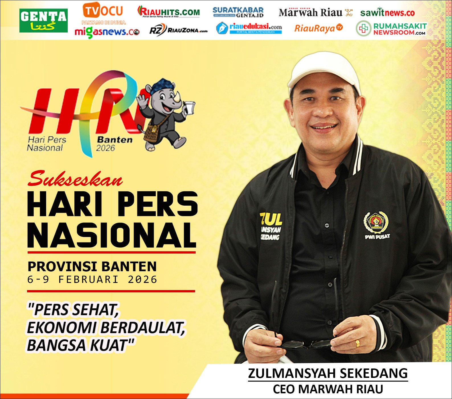 Iklan HPN 2026 Banten Sekjen PWI Pusat
